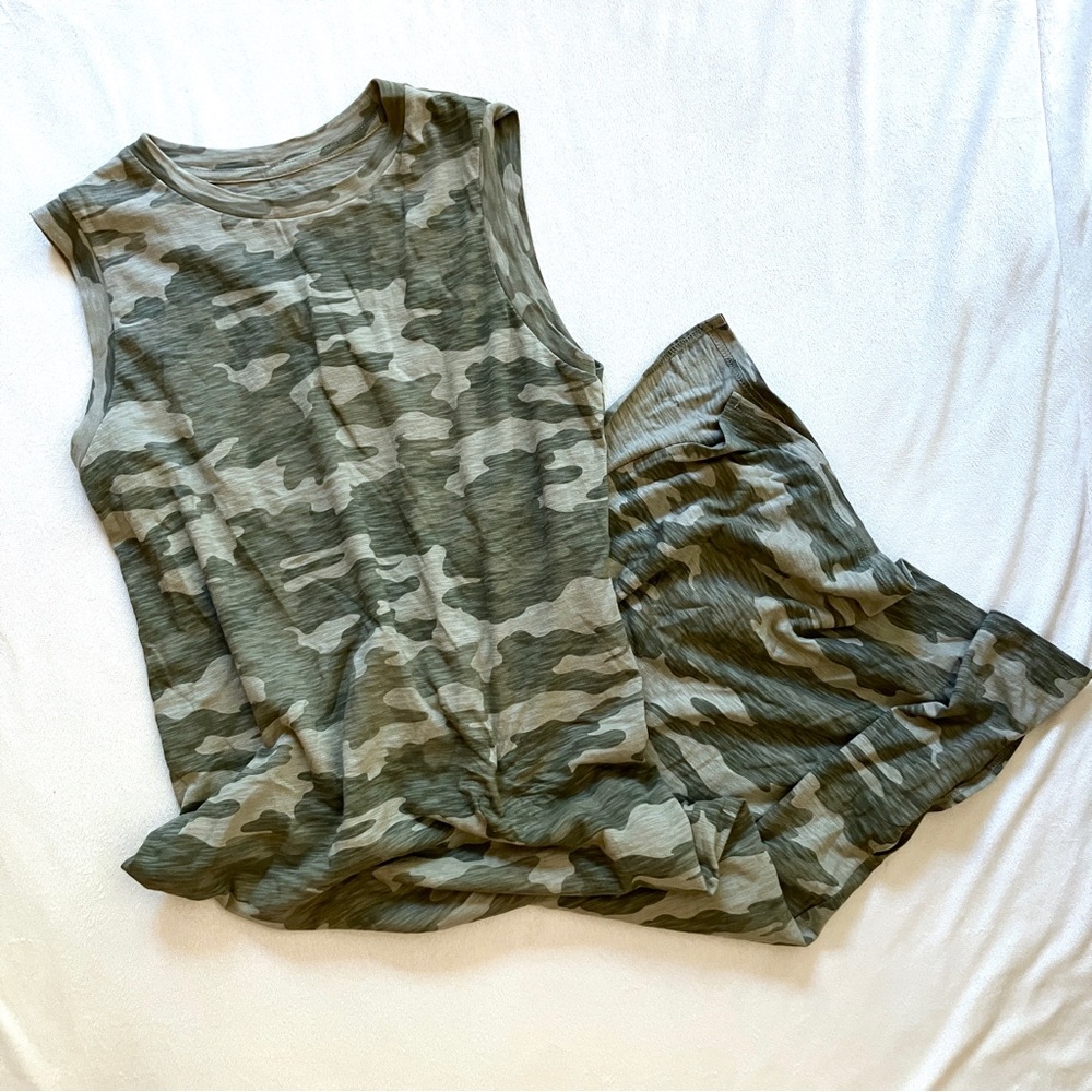 Universal Thread easy shift midi camouflage dress size small